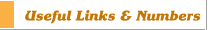 Useful Links & Numbers