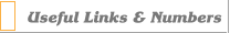 Useful Links & Numbers